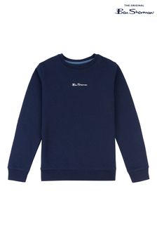 Ben Sherman Boys Blue Script Crew Neck Sweatshirt (N25356) | €25 - €31