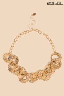 White Stuff Gold Tone Ela Circular Link Necklace (N25485) | €35