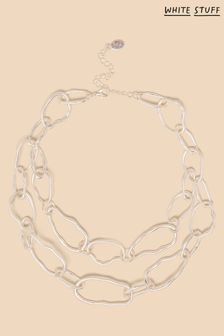 White Stuff Silver Tone Amy Double Layer Necklace (N25500) | €30