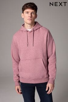 Pink Regular Fit Cotton Rich Jersey Fabric Hoodie (N25519) | $45