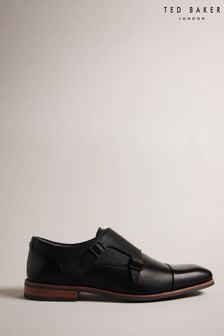 Ted Baker Black Alicott Double Monk Formal Shoes (N25571) | SGD 232