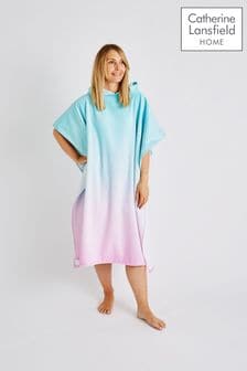 Catherine Lansfield Pink Ombre Adult Size Hooded Poncho Towel (N25583) | NT$930