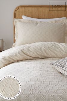 Bianca棉質華夫格圈狀造型Oxford枕套成對裝 (N25599) | NT$750