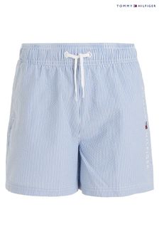 Albastru deschis - Pantaloni scurți de baie mediu cu șnur Tommy Hilfiger (N25646) | 269 LEI