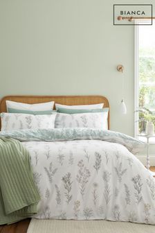 Bianca Green Wild Flowers Cotton Duvet Cover Set (N25861) | AED139 - AED277