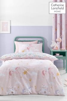 Catherine Lansfield Pink Fairytale Unicorn Duvet Cover Set (N25872) | NT$750 - NT$930