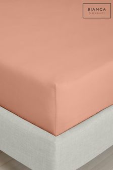Bianca Clay 200 Thread Count Cotton Percale Deep Fitted Sheet (N25882) | €16 - €32