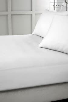 شرشف سرير بحواف مطاطية من ساتين القطن بكثافة خيوط 400 من ‪Bianca‬​​​​​​​ (N25898) | 111 د.إ - 194 د.إ