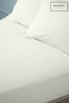 Bianca Cream 180 Thread Count Egyptian Cotton Fitted Sheet (N25912) | €27 - €47