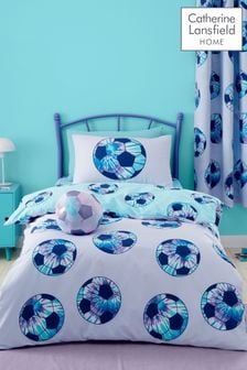 Catherine Lansfield Lilac Tie Dye Football Reversible Duvet Cover Set (N25959) | NT$750 - NT$930