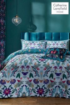Двусторонний постельный комплект с тропическим цветочным принтом Catherine Lansfield Mya (N26001) | €22 - €34