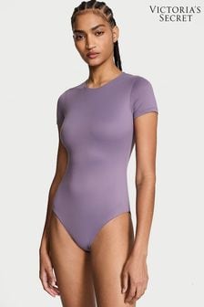 Victoria's Secret Frozen Plum Purple FeatherSoft™ BODYWEAR Short-Sleeve Bodysuit (N26142) | €52