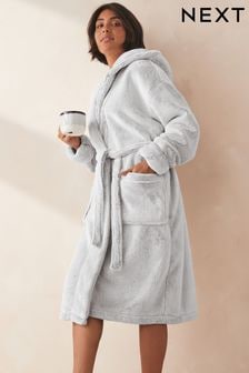 Grey Supersoft Dressing Gown (N26184) | $51