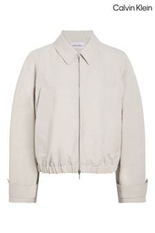 Calvin Klein Linen Relaxed Jacket (N26372) | ر.ق 1,732
