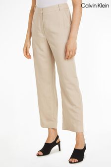 Calvin Klein Linen Blend Slim Straight Joggers (N26688) | kr3 300