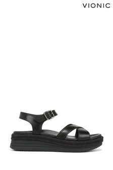 Черный - Vionic Mar Ankle Strap Sandals (N26689) | €172