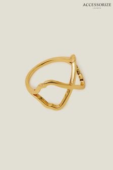 Accessorize 14ct Gold Plated Mosaic Ring (N26819) | €21