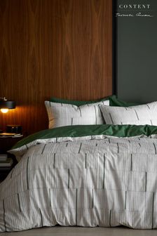Content by Terence Conran Green Camden Stripe Cotton Duvet Cover Set (N26832) | $96 - $165