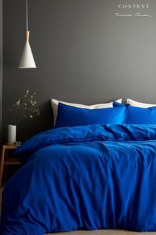 Content by Terence Conran Conran Blue Relaxed Cotton Linen Duvet Cover Set (N26835) | €81 - €122
