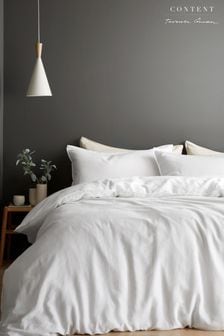 Content by Terence Conran White Relaxed Cotton Linen Duvet Cover Set (N26853) | kr779 - kr1,168