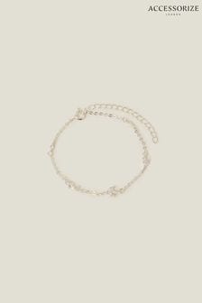 Accessorize Sterling Silver Plated Sparkle Vine Bracelet (N26868) | HK$144
