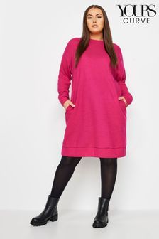 Yours Curve Ribbed Soft Touch Jumper Dress