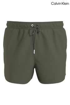 Calvin Klein Green Plain Swim Shorts