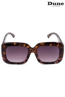 Dune London Animal Animal Gigi Colourblock Square Sunglasses (N27183) | $91