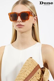 Dune London Brown Guessing Acetate Chunky Glam Sunglasses (N27185) | €106