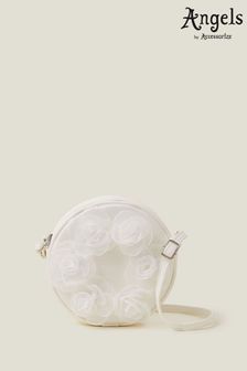 Angels By Accessorize Girls Natural Round Flower Bag (N27207) | €17.50