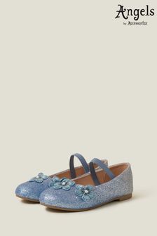 Angels By Accessorize Girls Blue Ombre Flower Ballet Flats (N27219) | AED152 - AED159