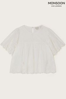 Monsoon White Broderie Blouse (N27345) | 1,144 UAH - 1,373 UAH