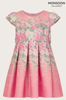 Monsoon Pink Baby Floral Printed Dress (N27350) | SGD 70 - SGD 74