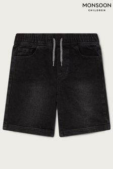 Monsoon Black Denim Pull-On Shorts (N27414) | €26 - €31