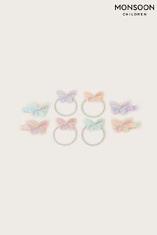 Monsoon Silver Tone Embroidered Butterfly Hair Set (N27419) | ￥2,110