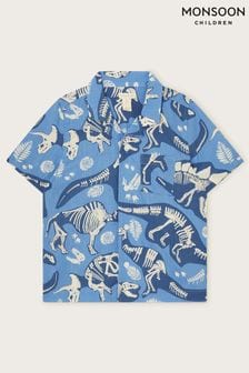 Monsoon Blue Dinosaur Bone Shirt (N27432) | ￥3,170 - ￥3,700