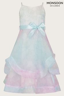 Monsoon Blue Ellie Ombre Petal Dress (N27449) | AED476 - AED547