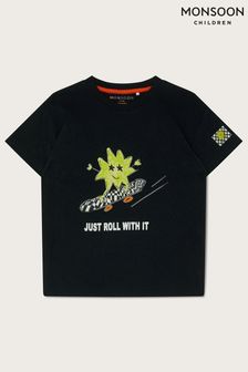 Monsoon Black Skating Star T-Shirt (N27453) | 1,030 UAH - 1,144 UAH