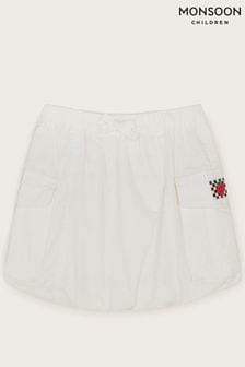 Monsoon White Parachute Cargo Skirt (N27490) | $35 - $41