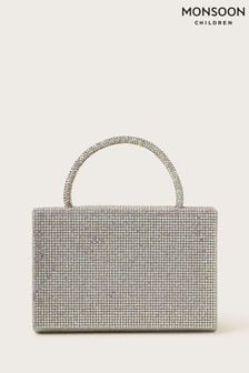 Monsoon Silver Diamanté Dazzle Bag (N27491) | OMR8