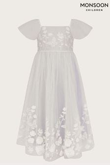 Monsoon Blue Essie Embroidered Swing Dress (N27495) | $87 - $103