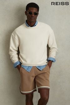 Разноцветный бежевый - Reiss Jack Knitted Elasticated Waist Shorts (N27563) | €167
