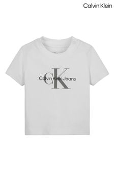 Weiß - Calvin Klein Monogram T-shirt (N27704) | 38 €