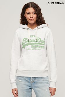 Grau - Superdry Kapuzensweatshirt mit Grafik, Neon (N27711) | 83 €