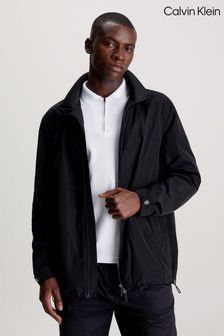 Calvin Klein Nylon Hooded Wind Black Jacket