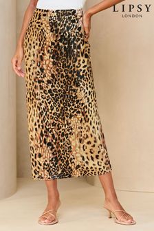 Women s Brown Slip Midi Skirts Next Gibraltar