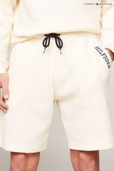 Tommy Hilfiger Cream kratke hlače z mrežico za prosti čas   (N27963) | €63