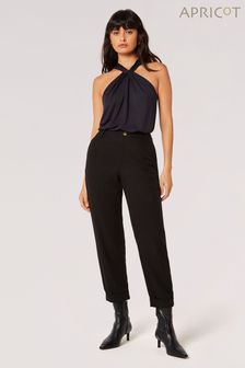 Apricot Black Soft Twill Chino Trousers (N27967) | $49