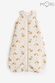 MORI Cream Organic Cotton Giraffe Front Opening 1.5 TOG Sleeping Bag (N28129) | OMR23 - OMR34