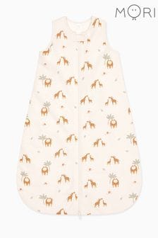 MORI Cream Organic Cotton Giraffe Front Opening 0.5 TOG Sleeping Bag (N28176) | OMR16 - OMR21